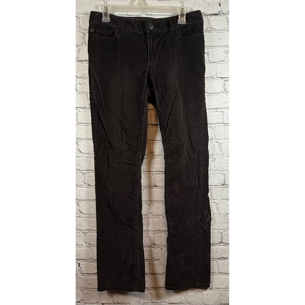 Eddie Bauer Modern Fit Slim Straight Leg Brown Corduroy‎ Pants size 2